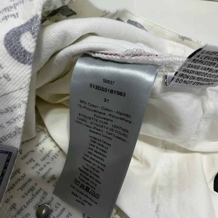 Dior Dior Printed Denim Pants for Unisex 0079 Size US 31 - 4 Thumbnail
