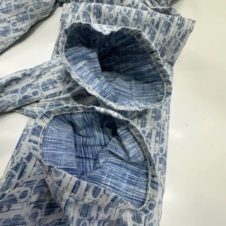 Dior Dior Blue Printed Slim Fit Jeans 0079 Size US 31 - 7 Thumbnail