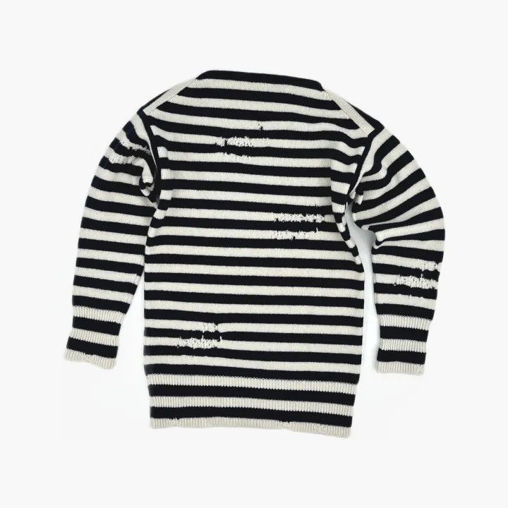 Dior Dior Striped Knit Sweater with Embroidery 0079 Size US S / EU 44-46 / 1 - 3 Thumbnail
