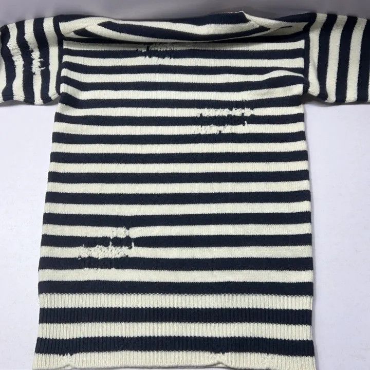 Dior Dior Striped Knit Sweater with Embroidery 0079 Size US S / EU 44-46 / 1 - 9 Thumbnail