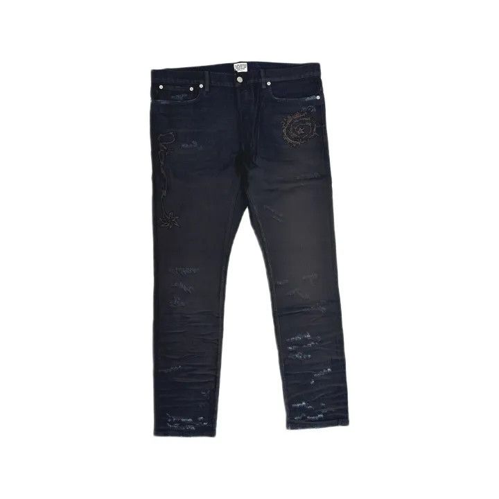 Dior Dior x Travis Scott Logo Embroidered Jeans 0079 Size US 36 / EU 52 - 2 Thumbnail