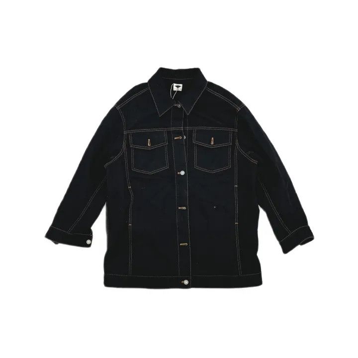 Dior Dior Classic Bee Black Long Sleeve Denim Jacket 0079 Size US S / EU 44-46 / 1 - 2 Thumbnail