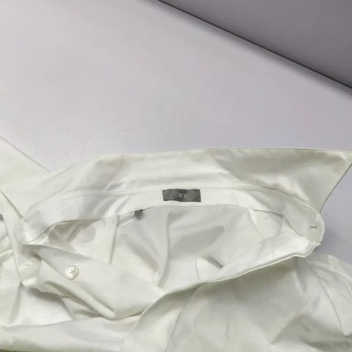 Dior Dior Men's White Gothic Dot Long Sleeve Shirt 0079 Size US S / EU 44-46 / 1 - 6 Thumbnail
