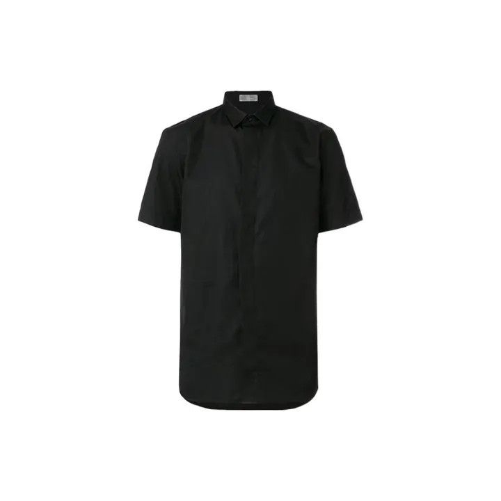 Dior Dior Black Short Sleeve Button-Up Shirt 0079 Size US S / EU 44-46 / 1 - 2 Thumbnail