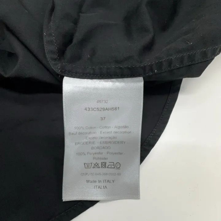 Dior Dior Classic Black Embroidered Long Sleeve Shirt 0079 Size US M / EU 48-50 / 2 - 4 Thumbnail