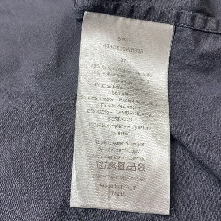 Dior Long Sleeve Button-Up Shirt for Men 0079