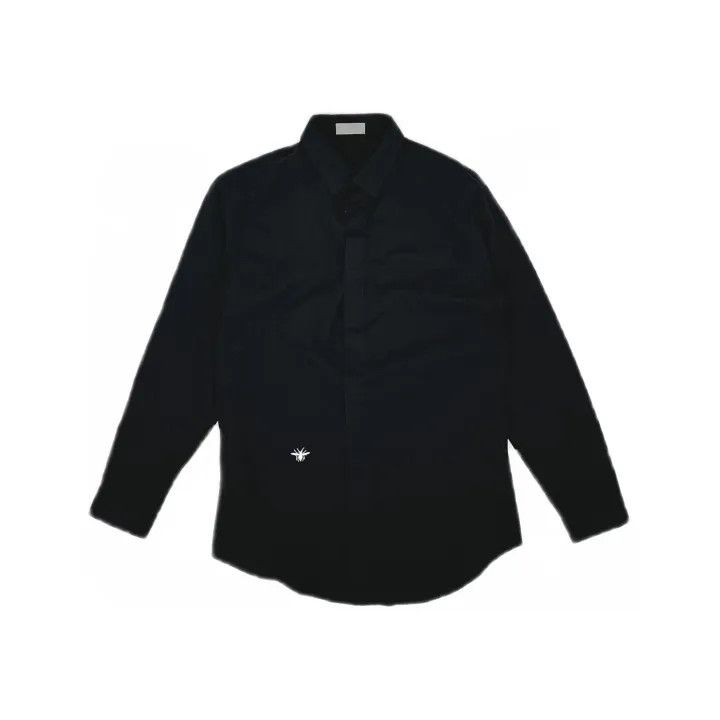 Dior Dior Black Embroidered Long Sleeve Shirt 0079 Size US M / EU 48-50 / 2 - 2 Thumbnail