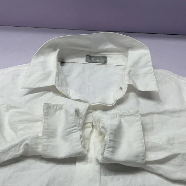 Dior Dior SS23 White Long Sleeve Button-Up Shirt 0079 Size US M / EU 48-50 / 2 - 8 Thumbnail