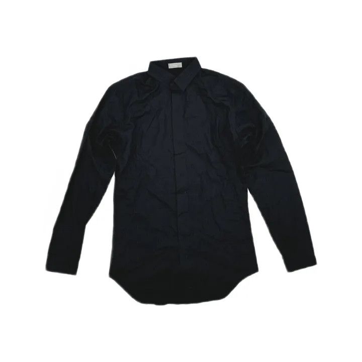 Dior Dior Embroidered Black Long Sleeve Shirt 0079 Size US M / EU 48-50 / 2 - 2 Thumbnail