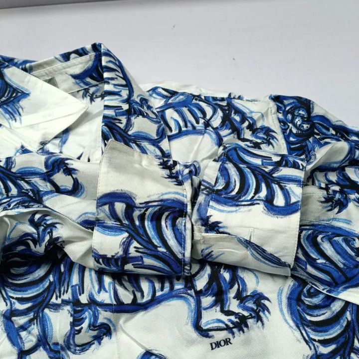 Dior Dior x Kenny Scharf Tiger Print Shirt 0079 Size US M / EU 48-50 / 2 - 9 Thumbnail