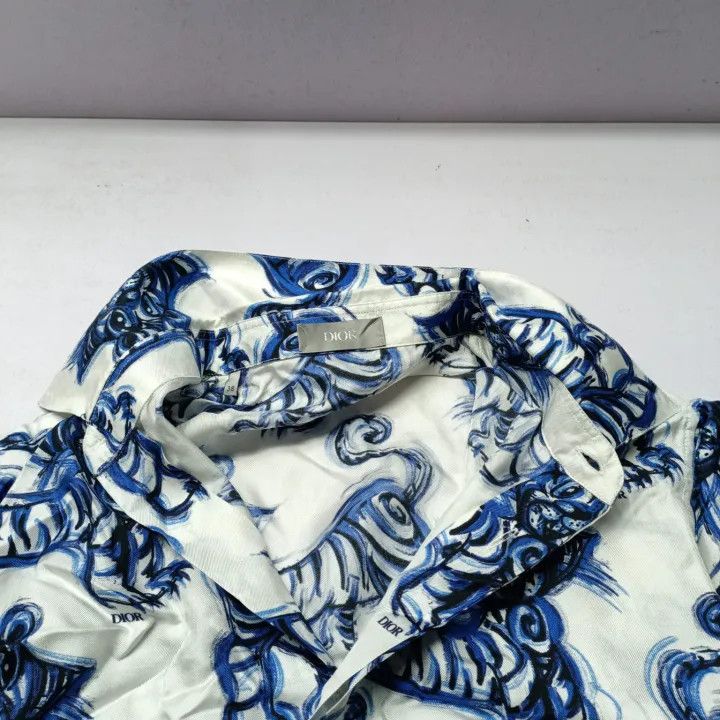 Dior Dior x Kenny Scharf Tiger Print Shirt 0079 Size US M / EU 48-50 / 2 - 8 Thumbnail