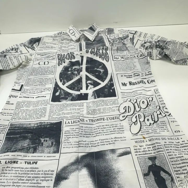 Dior Dior Printed Long Sleeve Shirt for Men 0079 Size US M / EU 48-50 / 2 - 7 Thumbnail