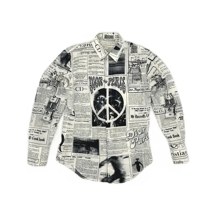 Dior Dior Printed Long Sleeve Shirt for Men 0079 Size US M / EU 48-50 / 2 - 2 Thumbnail
