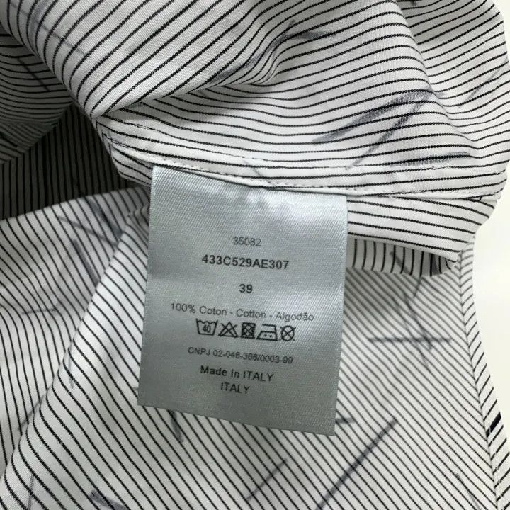 Dior Dior Striped Print Long Sleeve Shirt 0079 Size US M / EU 48-50 / 2 - 4 Thumbnail