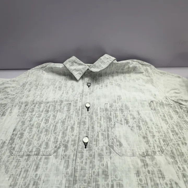 Dior Dior FW21 Oblique Loose Long Sleeve Shirt 0079 Size US M / EU 48-50 / 2 - 12 Thumbnail