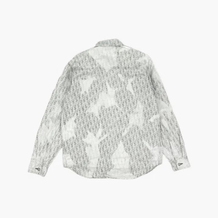 Dior Dior FW21 Oblique Loose Long Sleeve Shirt 0079 Size US M / EU 48-50 / 2 - 3 Thumbnail