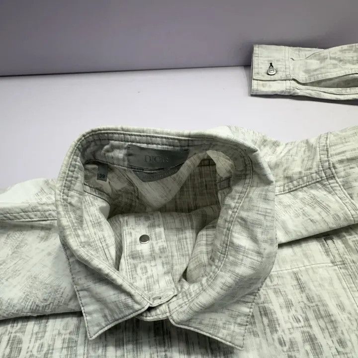 Dior Dior FW21 Oblique Loose Long Sleeve Shirt 0079 Size US M / EU 48-50 / 2 - 8 Thumbnail