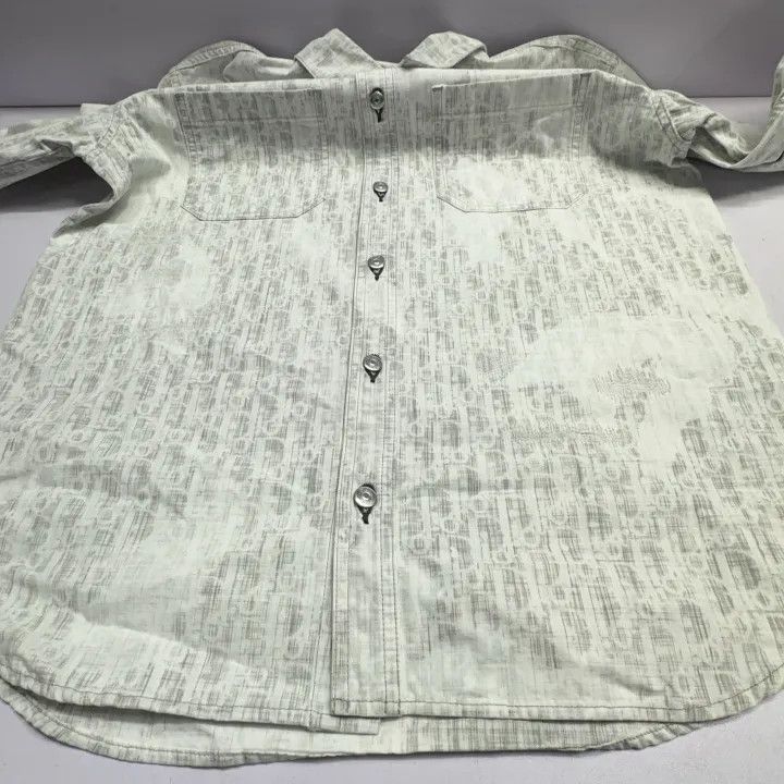 Dior Dior FW21 Oblique Loose Long Sleeve Shirt 0079 Size US M / EU 48-50 / 2 - 13 Thumbnail