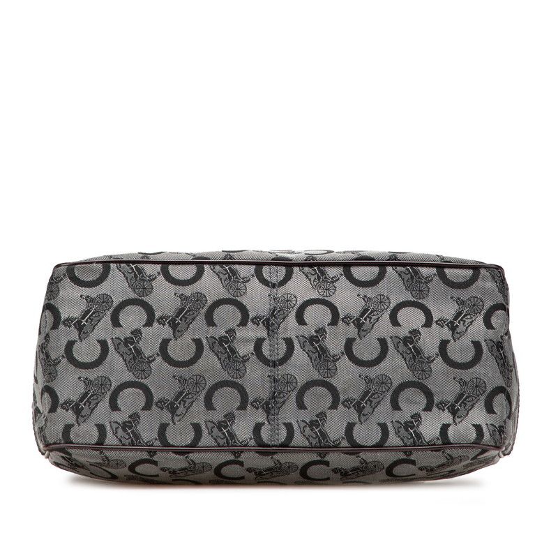 Celine Celine Boogie Bag C Macadam Canvas Leather Handbag