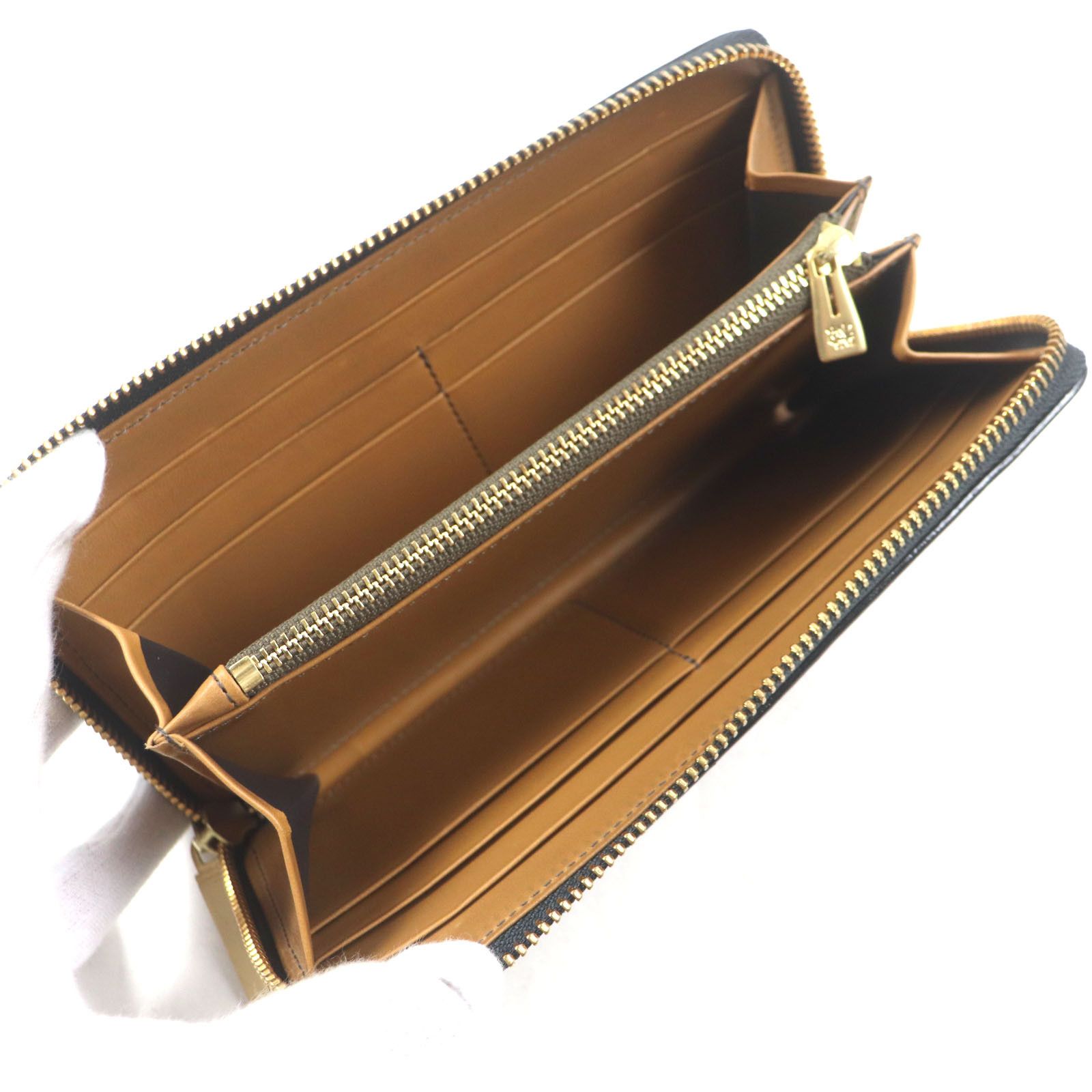 Other Other COCOMEISTER Good Old Round Zip Corner Engraved Suede Long Wallet Suede Long Wallet Size ONE SIZE - 5 Thumbnail