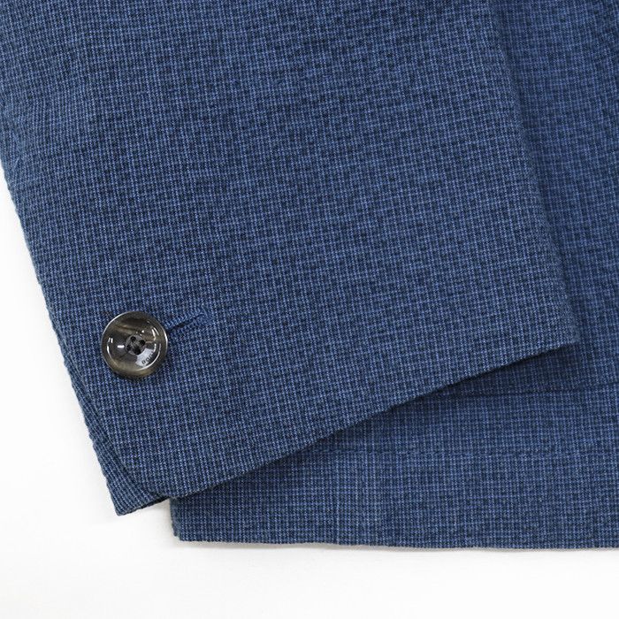 Other Other Boglioli 2B Seersucker Cotton Blend Jacket Cotton Outerwear OG0008 DUTY FREE for USA Size ONE SIZE - 5 Thumbnail