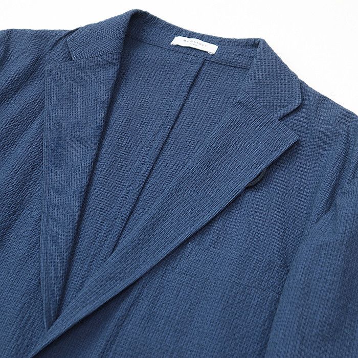 Other Other Boglioli 2B Seersucker Cotton Blend Jacket Cotton Outerwear OG0008 DUTY FREE for USA Size ONE SIZE - 2 Thumbnail