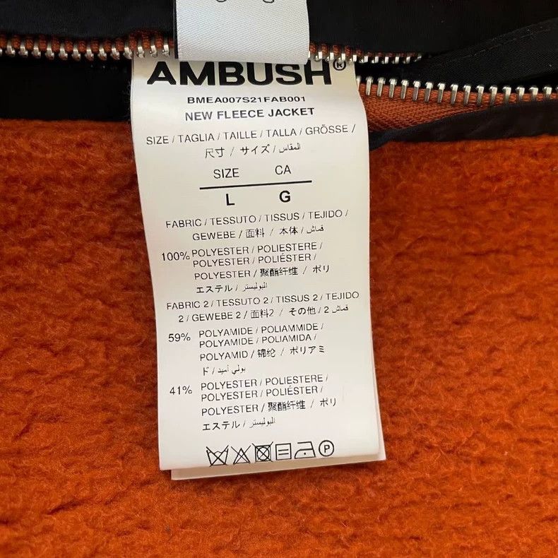 Ambush Design AMBUSH Logo Color Block Fleece Jacket-yf Size US L / EU 52-54 / 3 - 6 Thumbnail