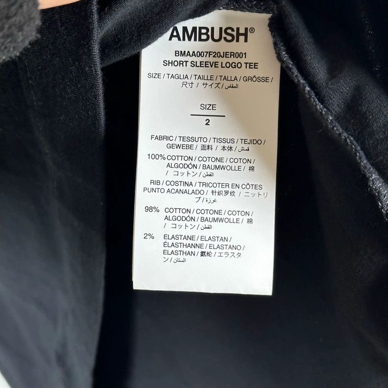 Ambush Design Ambush Black Front Back Print Short Sleeve Shirt Size US M / EU 48-50 / 2 - 3 Thumbnail