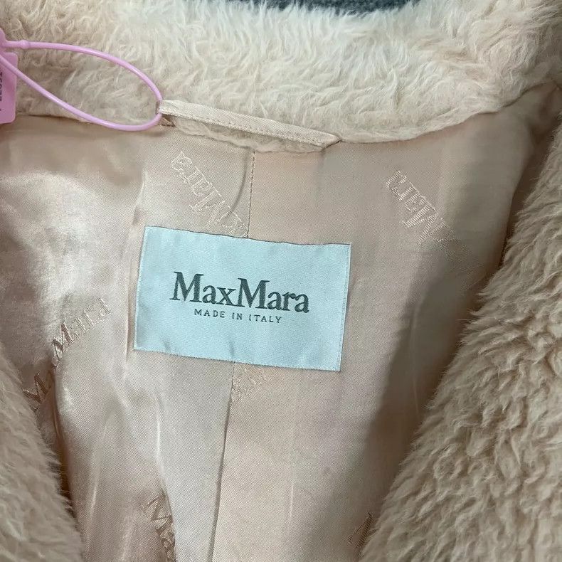 Max Mara Maxmara Pink Teddy Bear Fur Coat Size XS / US 0-2 / IT 36-38 - 5 Thumbnail