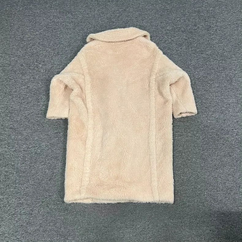 Max Mara Maxmara Pink Teddy Bear Fur Coat Size XS / US 0-2 / IT 36-38 - 2 Thumbnail