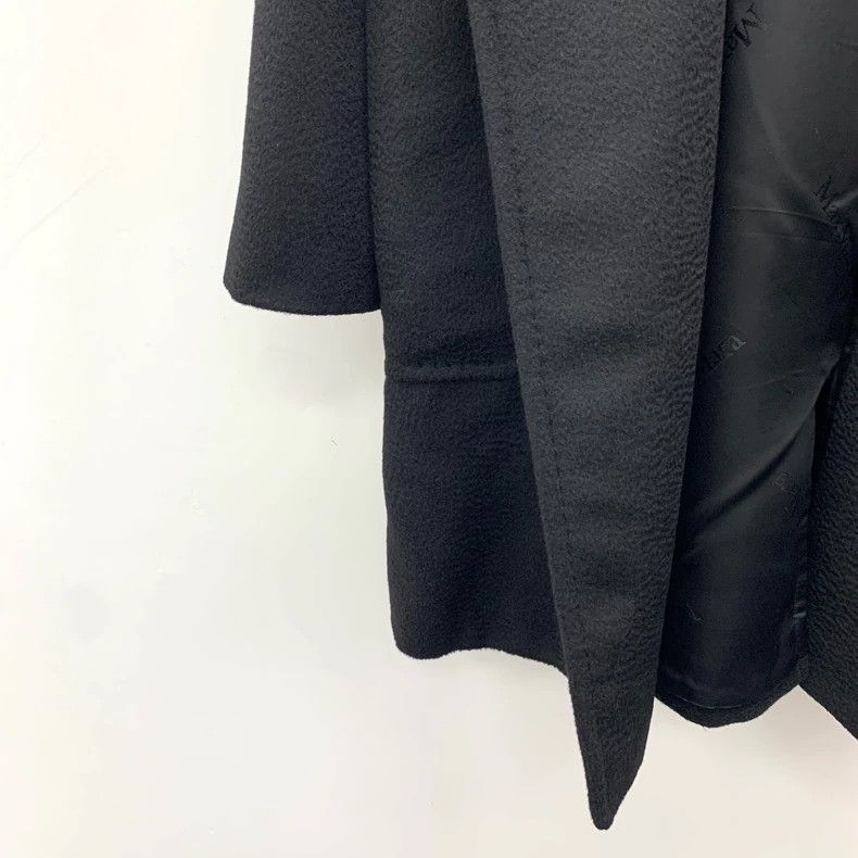 Max Mara Maxmara Black Hooded Belted Coat Size XS Size XS / US 0-2 / IT 36-38 - 4 Thumbnail
