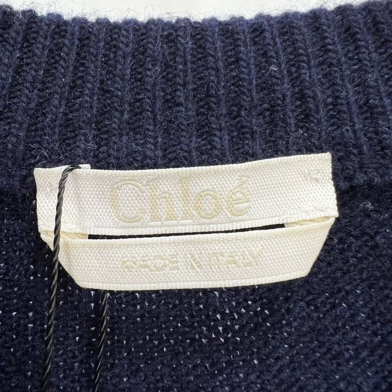 Chloe Chloe Color Block Wool Knit Sweater Size S / US 4 / IT 40 - 5 Thumbnail