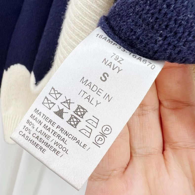 Chloe Chloe Color Block Wool Knit Sweater Size S / US 4 / IT 40 - 6 Thumbnail