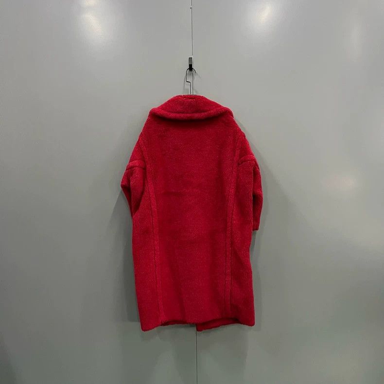 Max Mara MaxMara Red Teddy Bear Coat Size S Size S / US 4 / IT 40 - 2 Thumbnail