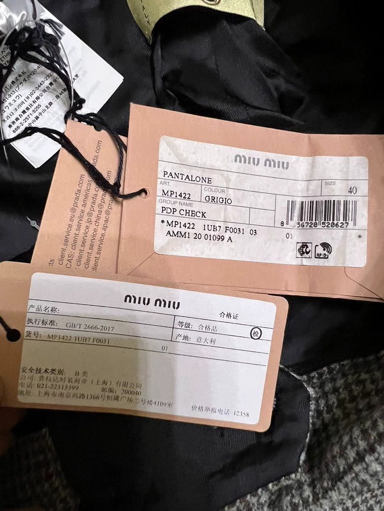 Miu Miu MiuMiu Black and White Houndstooth Shorts Size 40" / US 18 - 8 Thumbnail