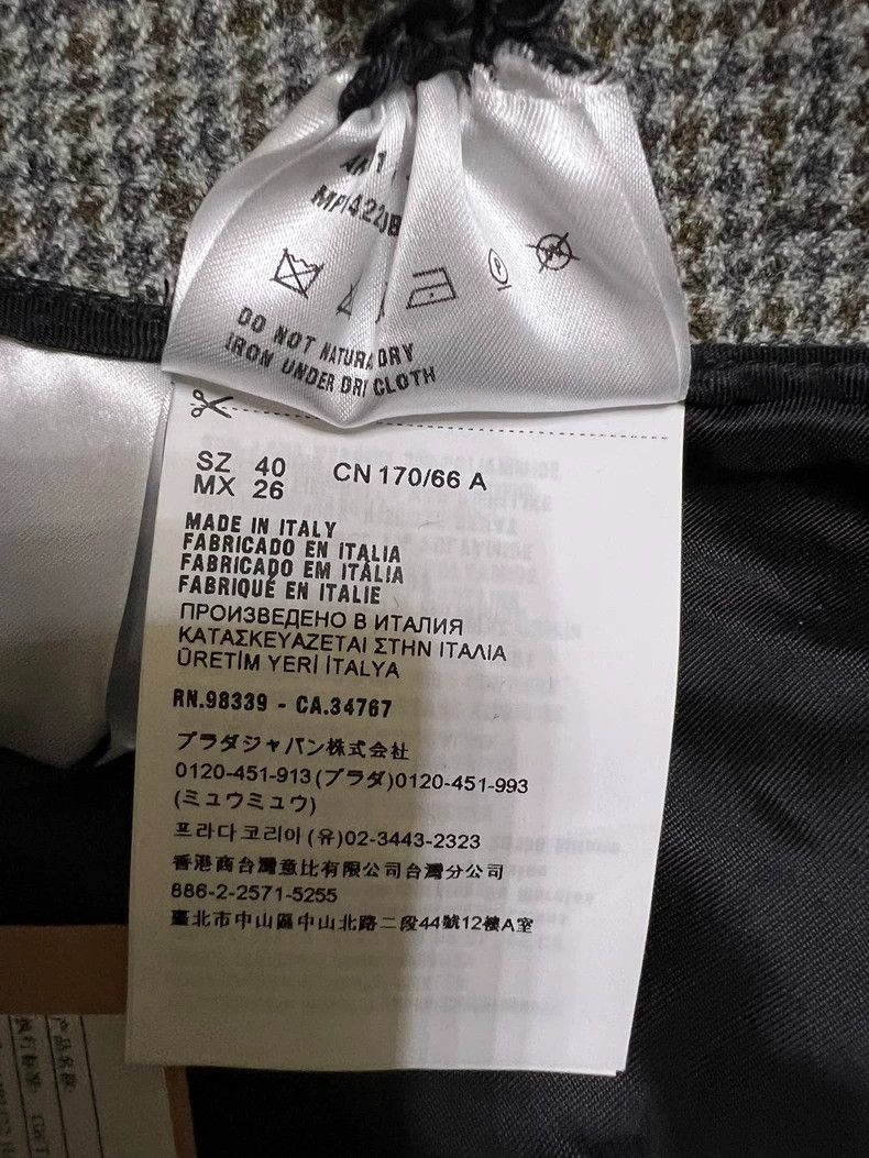 Miu Miu MiuMiu Black and White Houndstooth Shorts Size 40" / US 18 - 6 Thumbnail