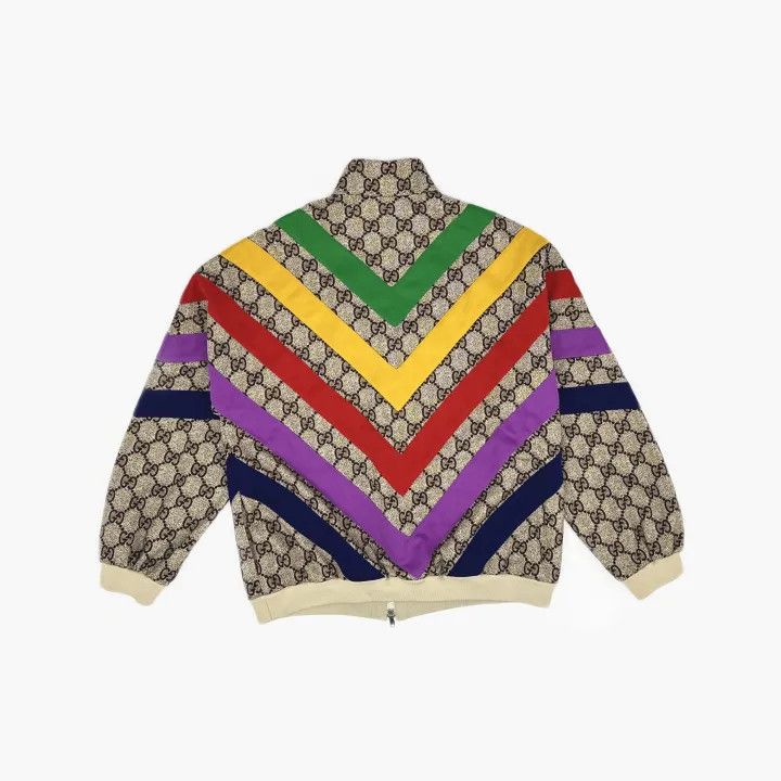 Gucci Gucci Colorful Stripe Logo Jacket for Women Size S / US 4 / IT 40 - 3 Thumbnail