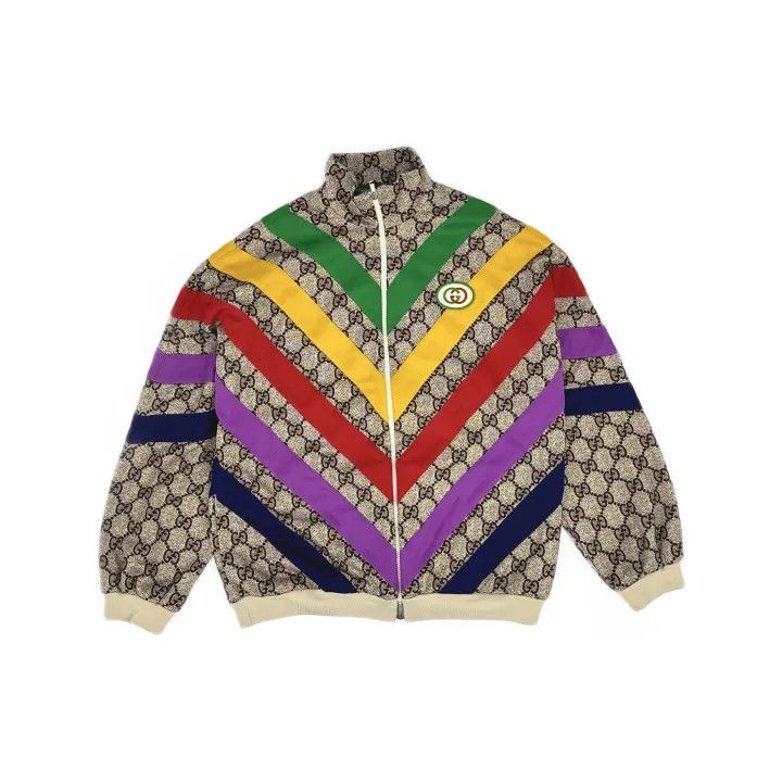 Gucci Gucci Colorful Stripe Logo Jacket for Women Size S / US 4 / IT 40 - 2 Thumbnail
