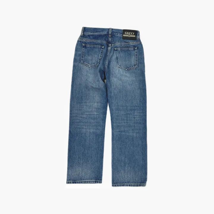 Gucci Gucci Women's Blue Straight Leg Casual Jeans Size 24" / US 00 / IT 34 - 3 Thumbnail