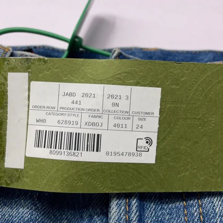 Gucci Gucci Women's Blue Straight Leg Casual Jeans Size 24" / US 00 / IT 34 - 4 Thumbnail