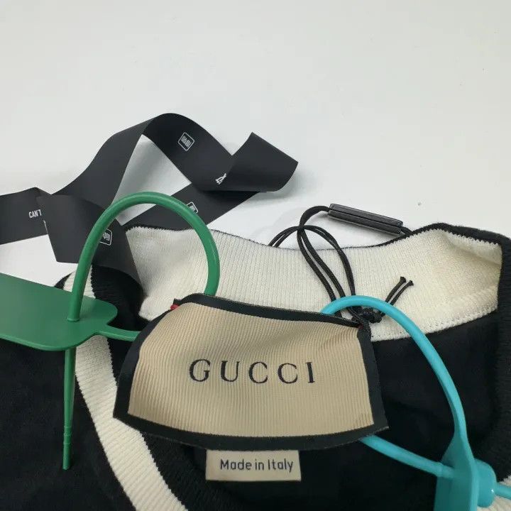 Gucci Gucci FW23 Logo Embroidered Black T-Shirt Size XS / US 0-2 / IT 36-38 - 2 Thumbnail