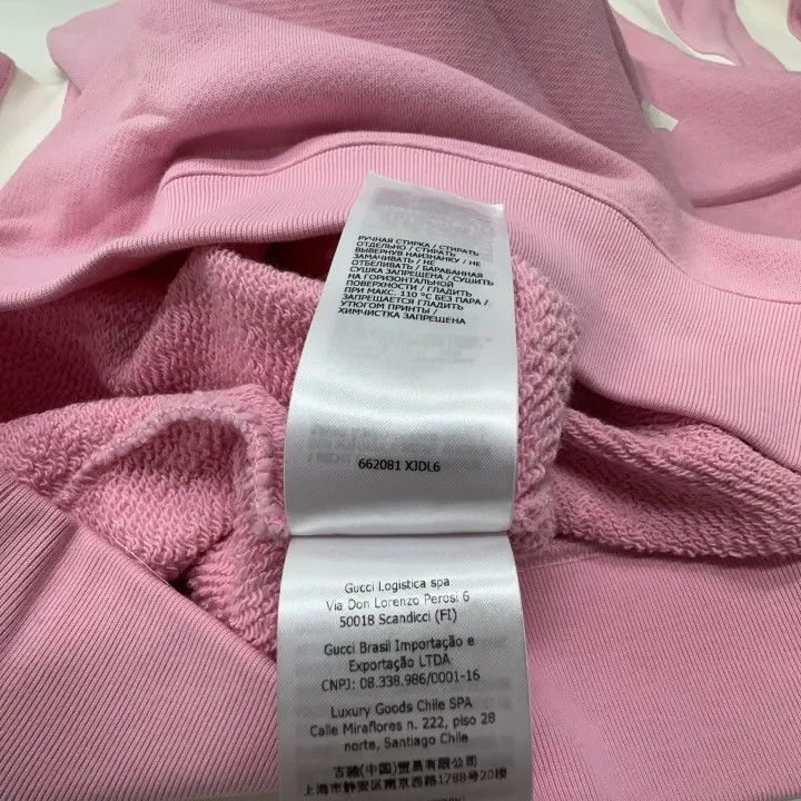 Gucci Gucci Pink Long Sleeve Sweatshirt for Women Size M / US 6-8 / IT 42-44 - 4 Thumbnail