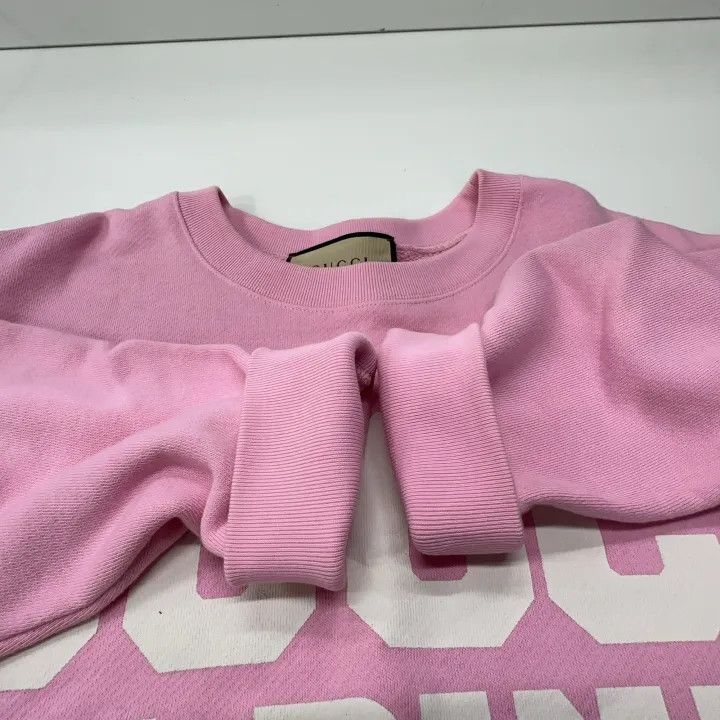 Gucci Gucci Pink Long Sleeve Sweatshirt for Women Size M / US 6-8 / IT 42-44 - 8 Thumbnail