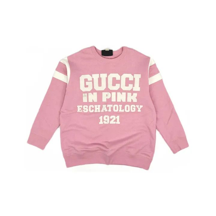 Gucci Gucci Pink Long Sleeve Sweatshirt for Women Size M / US 6-8 / IT 42-44 - 2 Thumbnail