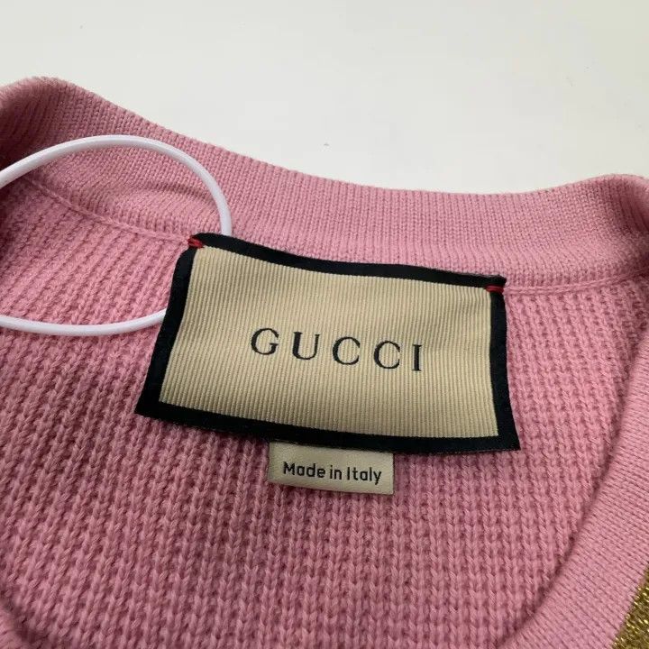 Gucci Gucci Pink A-line Dress with Double G Chain Size S / US 4 / IT 40 - 6 Thumbnail