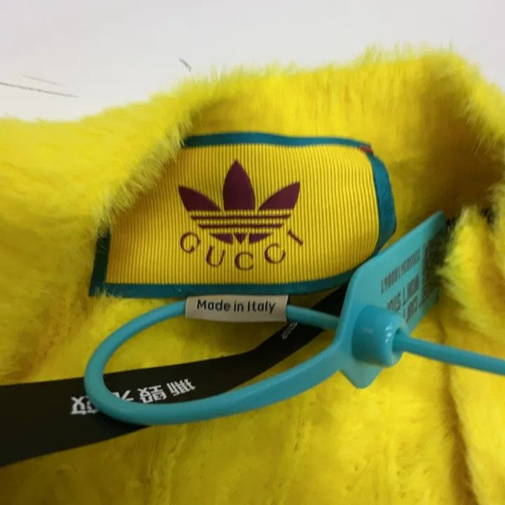 Gucci Gucci x Adidas Yellow Knit Long Sleeve Cardigan Size XS / US 0-2 / IT 36-38 - 2 Thumbnail