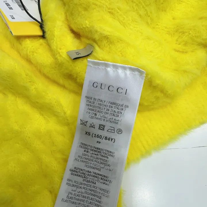 Gucci Gucci x Adidas Yellow Knit Long Sleeve Cardigan Size XS / US 0-2 / IT 36-38 - 3 Thumbnail