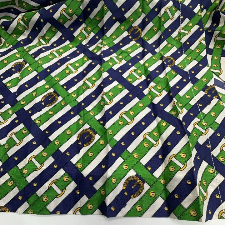 Gucci Gucci Green Patterned Silk Long Skirt Size M / US 6-8 / IT 42-44 - 7 Thumbnail