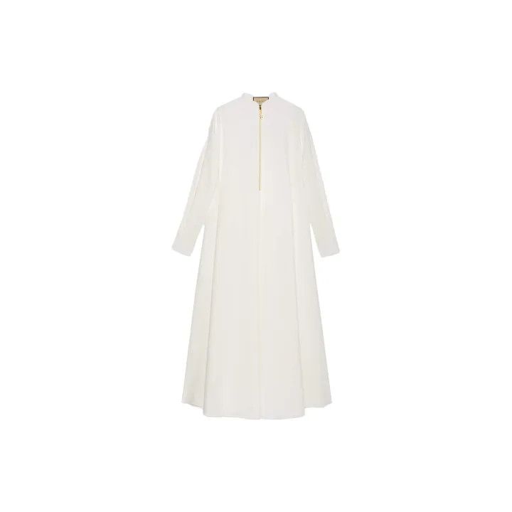 Gucci Gucci SS23 Solid Half-Zip Long Sleeve Dress Size M / US 6-8 / IT 42-44 - 2 Thumbnail
