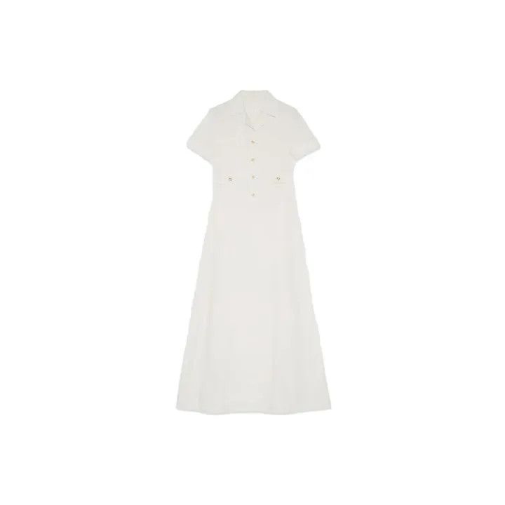 Gucci Gucci SS23 Button-Up Long White Dress Size M / US 6-8 / IT 42-44 - 2 Thumbnail